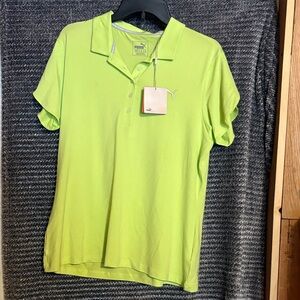 Puma Neon Green Polo Shirt
